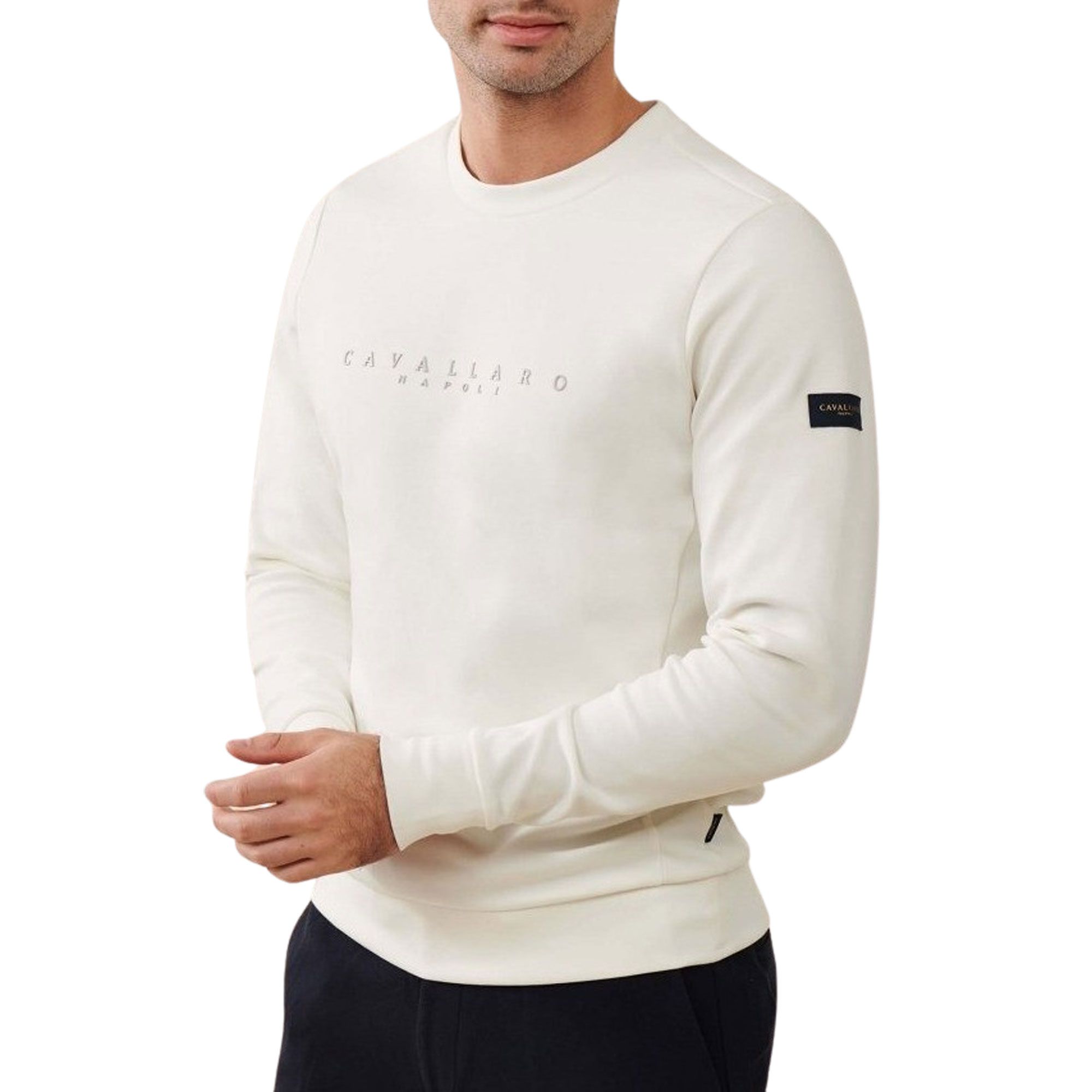 Cavallaro Napoli Leccone Crew Neck Sweater Men | Plutosport